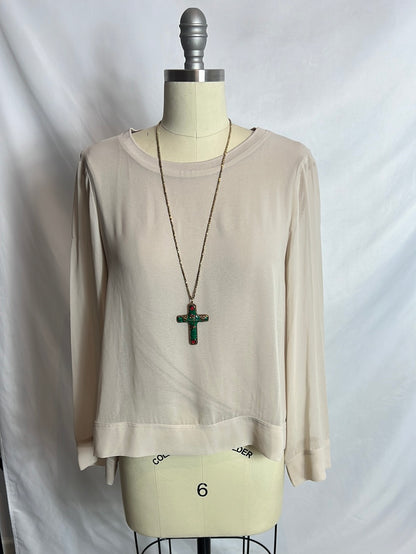 OTHERS. Gold chain cross necklace
