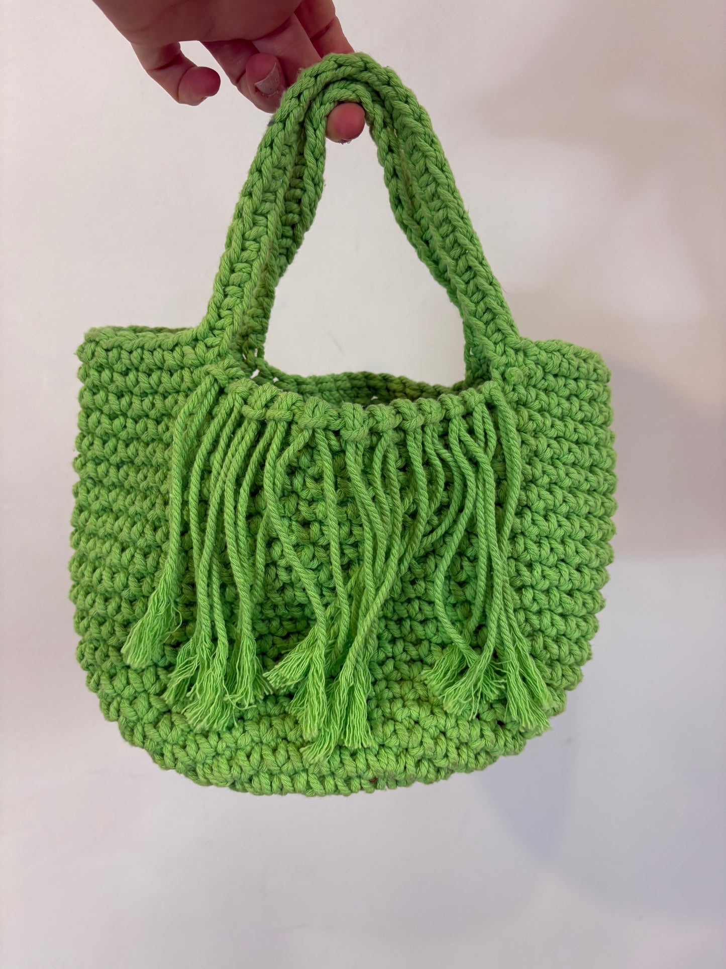 Bolso de mano verde
