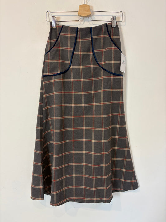 OTRAS. Falda midi cuadros