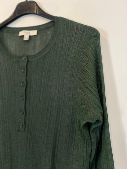 INTROPIA. Top verde hilos T.l