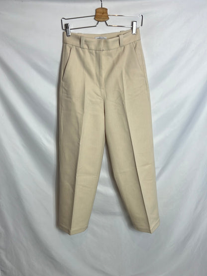 &amp; OTHER STORIES. Wide-leg beige trousers. Size 36