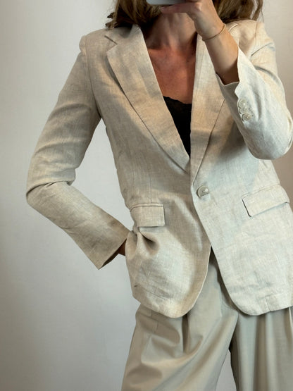 TINTORETTO. Blazer beige lino