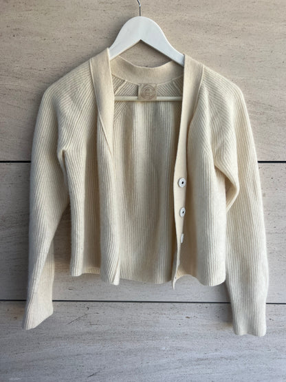 HOTEL PARTICULIER. Light beige cashmere cardigan. TS