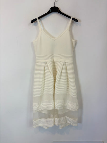 SILVIAN HEACH. Vestido blanco texturas. T M