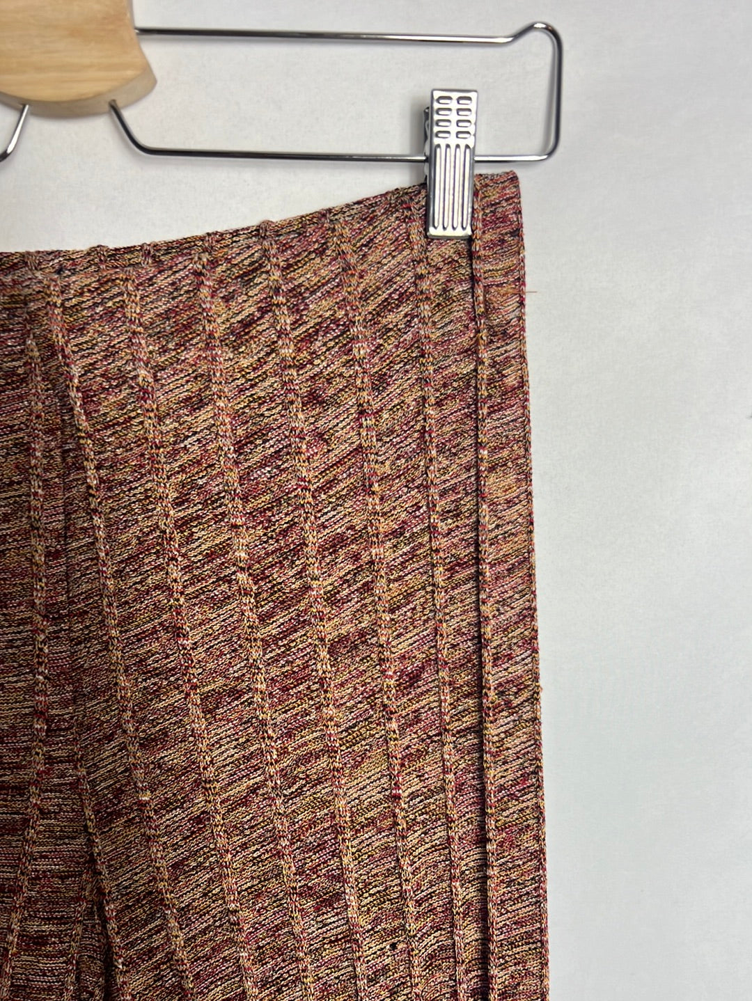 ZARA. Pantalón culotte punto jaspeado. T S