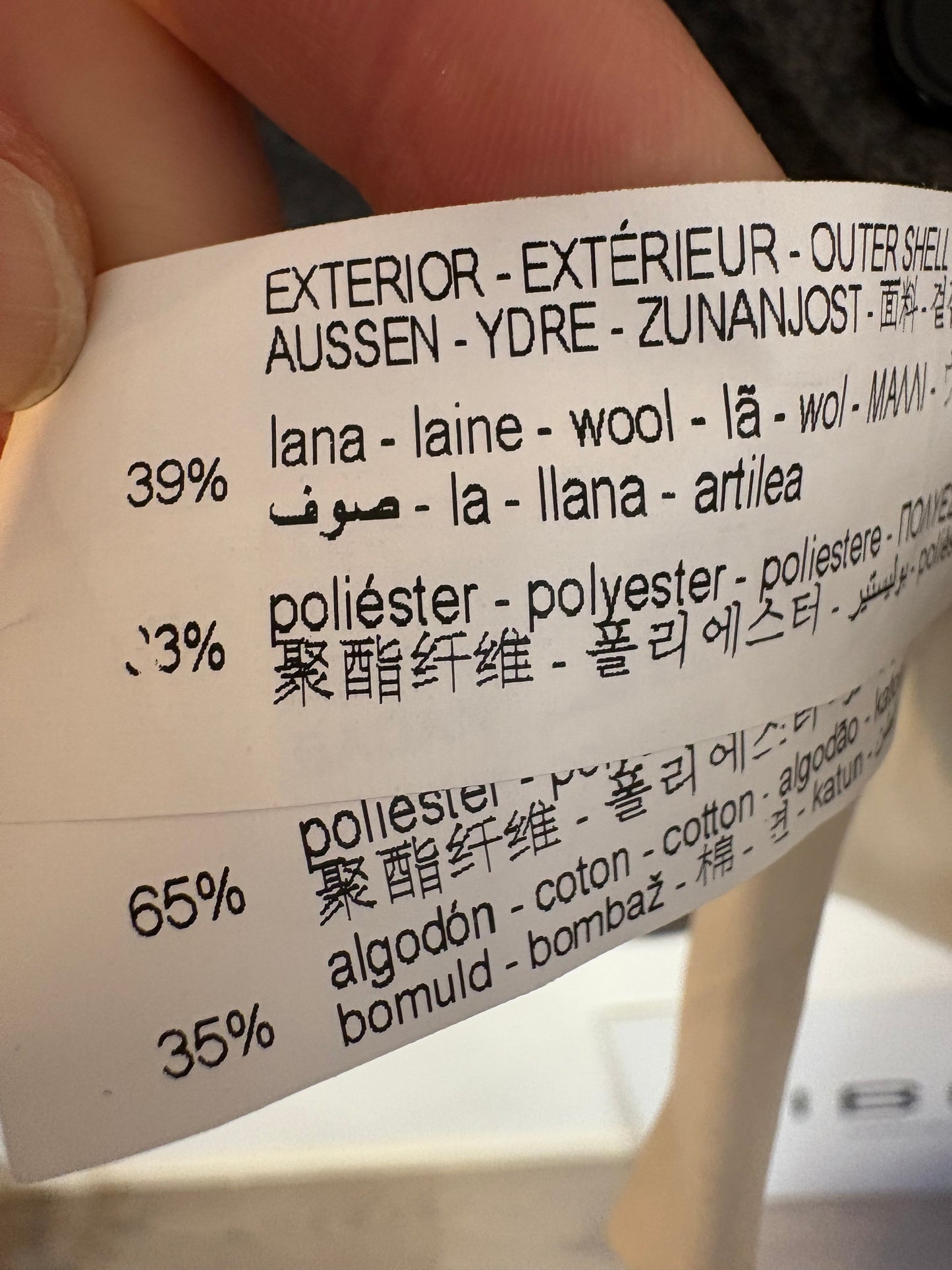 ZARA. Blazer  raya diplomática con lana