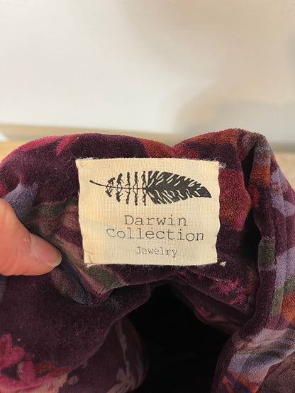 DARWIN COLLECTION. Bolso flores terciopelo