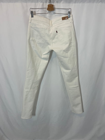 LEVI'S. Skinny white denim. T 30 (40)