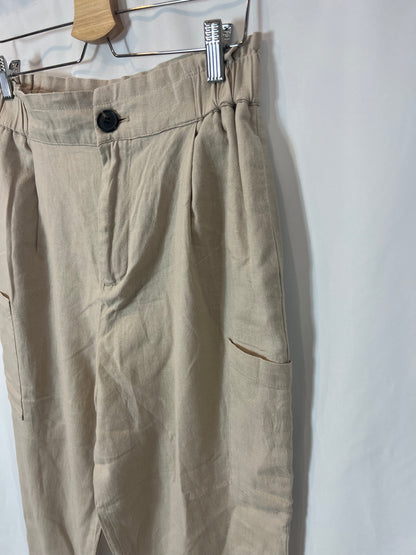 ZARA. Beige trousers with pockets. Size 34 (s)