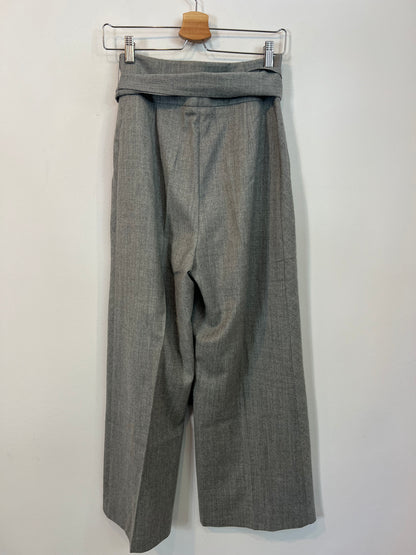 UTERQÜE. Grey bow tie trousers Tm