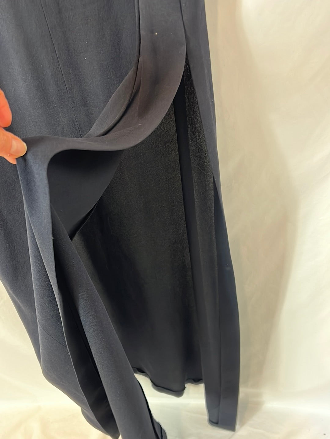 ANGEL SCHLESSER. Asymmetrical blue long dress TU(S)