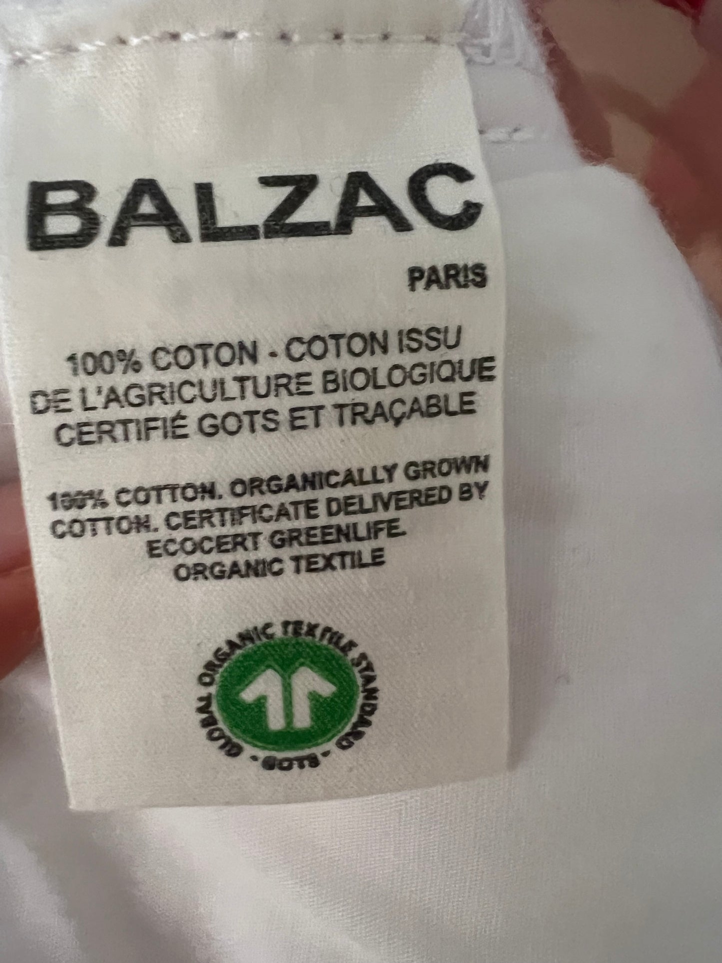 BALZAC. Denim rayas rosas abotonado. T 26 (S)