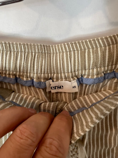 YERSE. Striped shorts T.xs