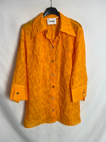 NANUSHKA. Blusa textura estilo vintage. T M/L