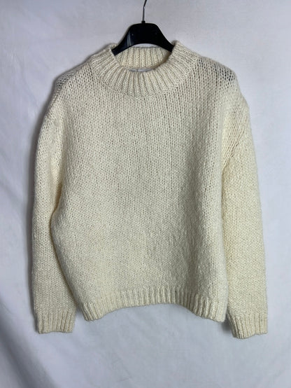 ZARA. Jersey beige claro. T S