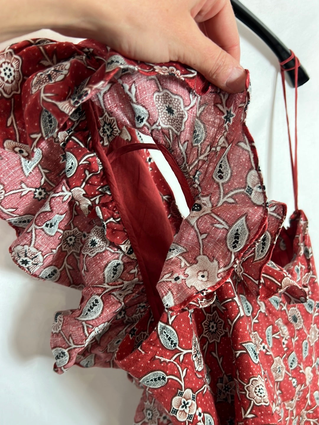 ISABEL MARANT ÉTOILE . Vestido Lino asimetrico estampado. T 42