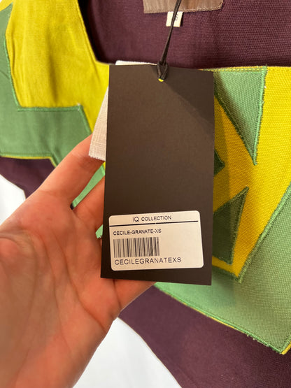 IQ COLLECTION. Total look embroidered maroon T.xs