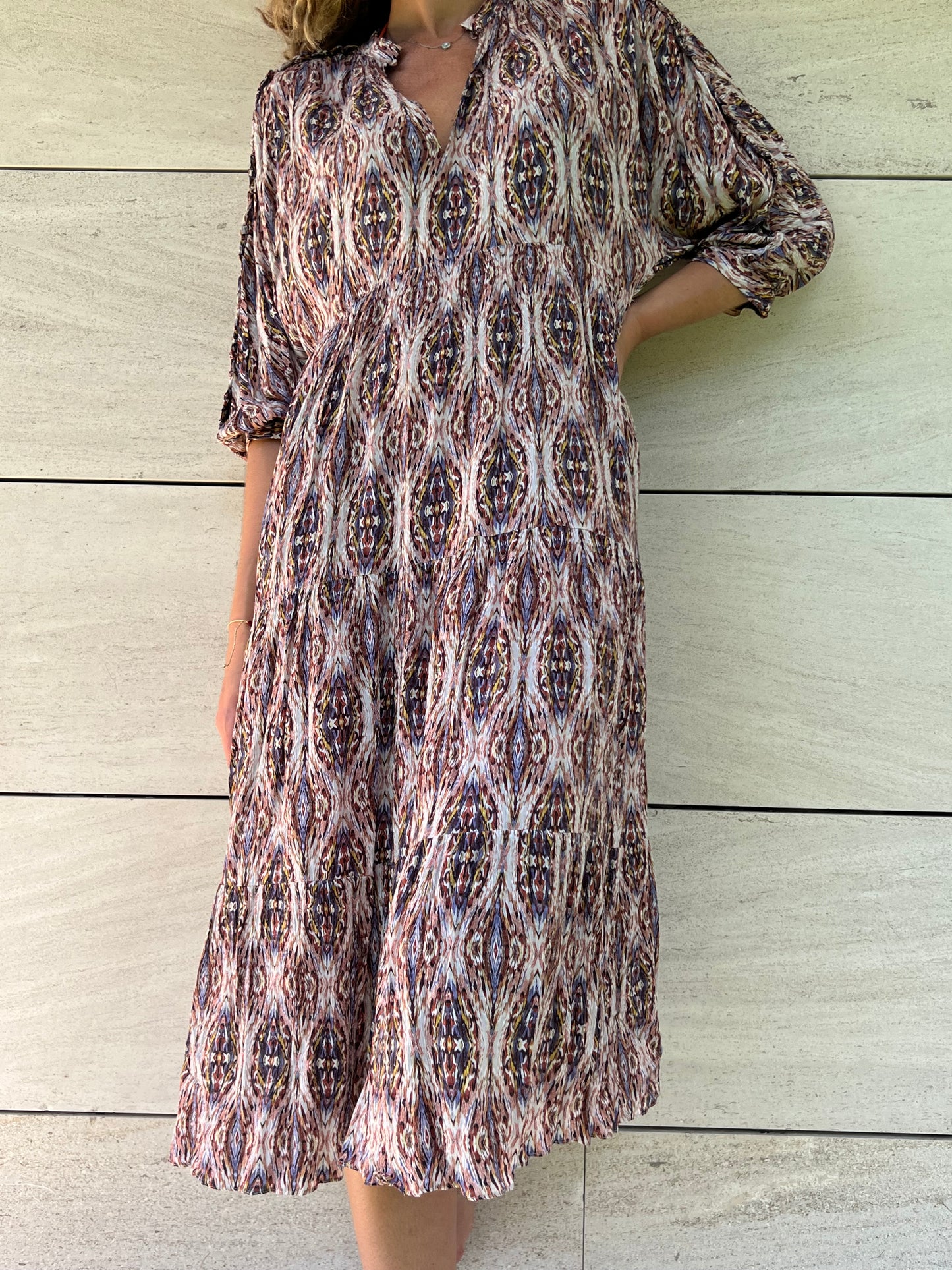 MASSIMO DUTTI. Long printed Ts dress