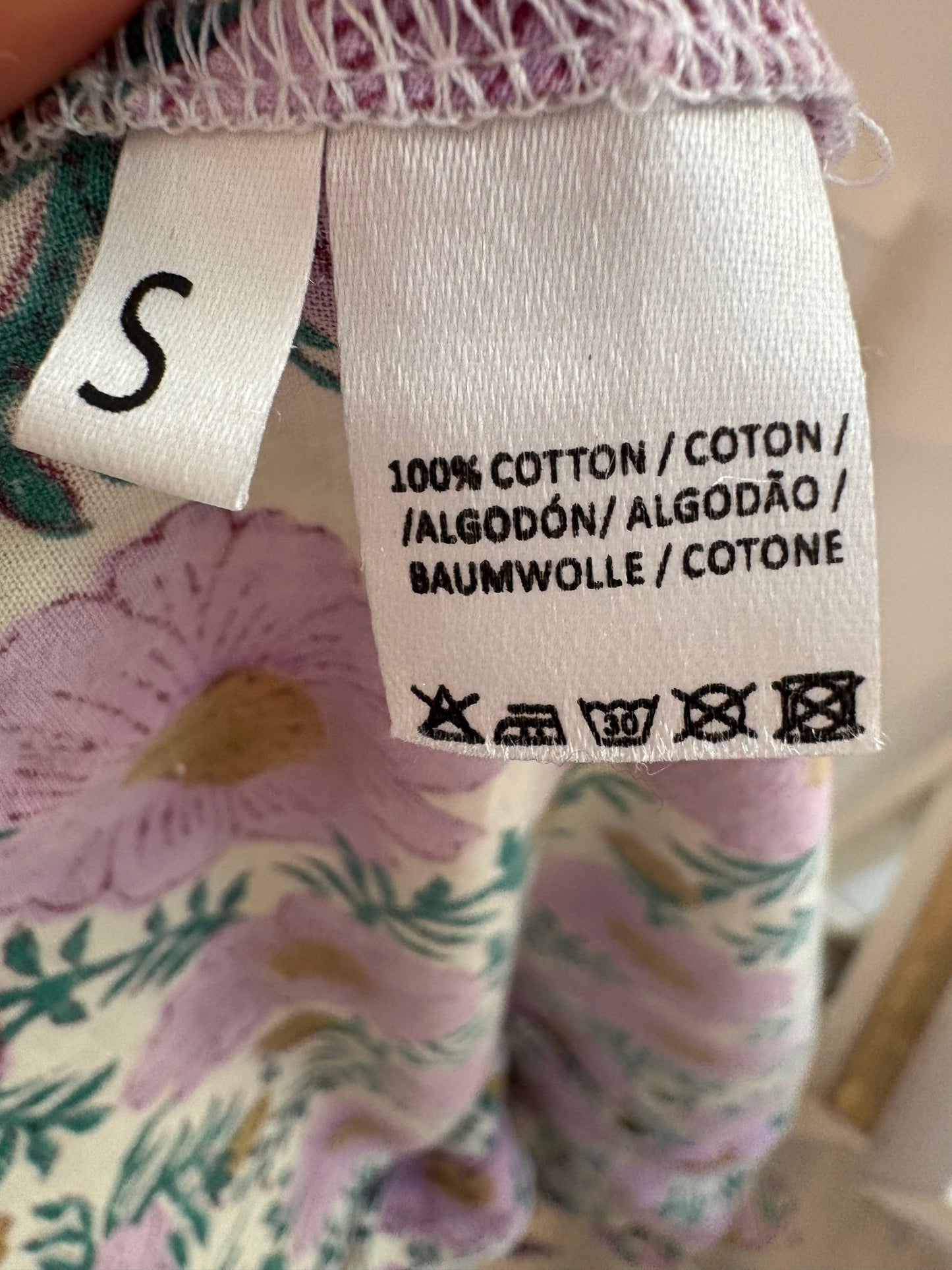 BYAN. Vestido volantes flores T.s