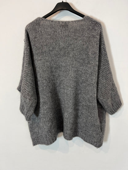 EL DESVÁN DE ARAN. Cárdigan gris abierto  Tu(S)