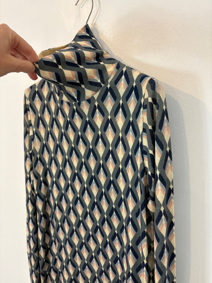 SPORTMAX. Vestido estampado geométrico punto