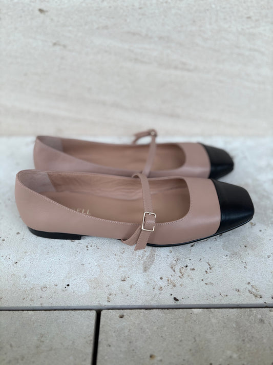 MIMARELL. Bailarinas bicolor hebilla. T 40