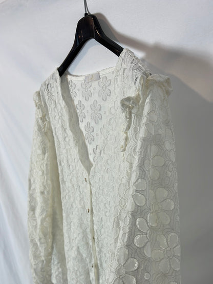 CARLOTA&amp;CO. White floral blouse TL