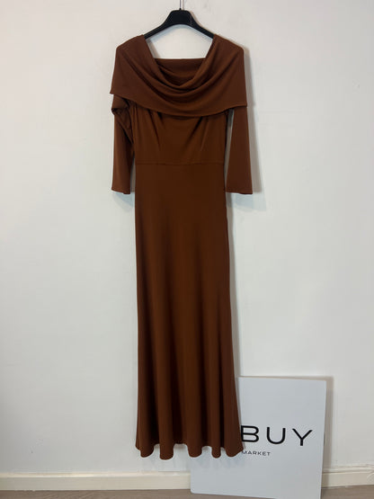 COOSY. Brown flowing maxi dress. XS