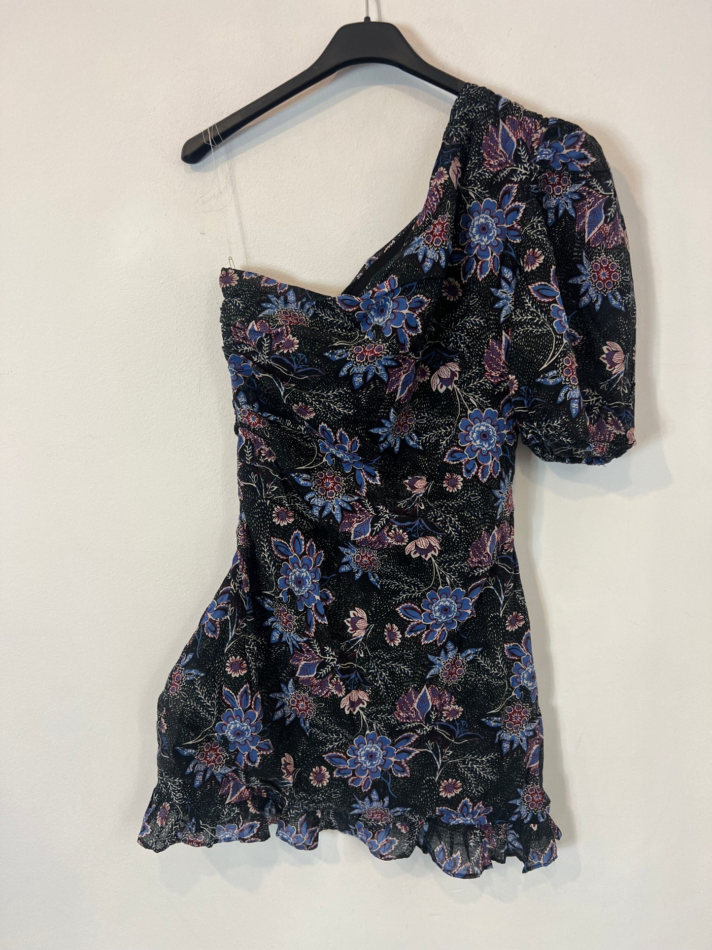SOPHIE AND LUCIE. Vestido negro estampado  T.38