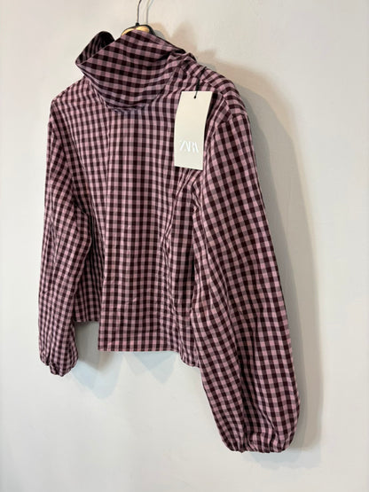ZARA. Blusa vichy lazada