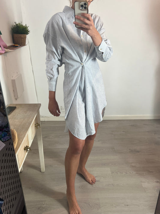 ISABEL MARANT. Striped shirt dress. Size 36