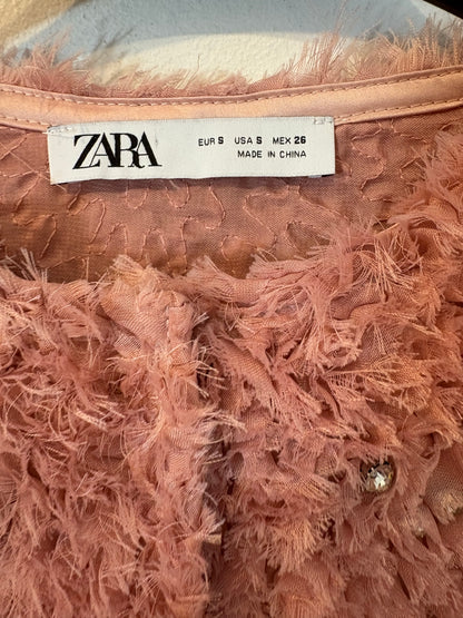 ZARA. Chaqueta estructura abalorios. T S