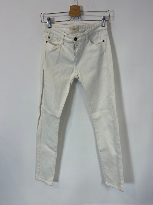 BA&SH. Denim blanco elástico. T 27 (36)