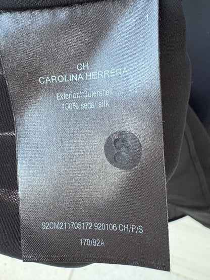 CAROLINA HERRERA. Blusa negra seda
