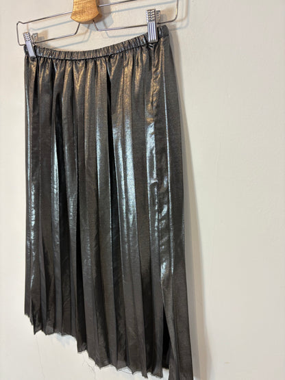 ISABEL MARANT ETOILE. Falda plisada metalizada