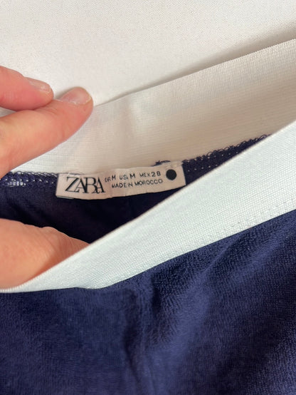 ZARA. Two-tone textured shorts. TM