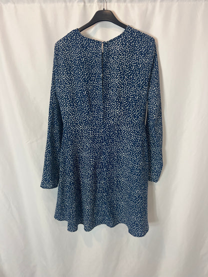 LEFTIES. Flowy blue printed dress. TS