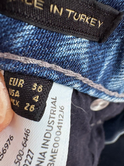 MASSIMO DUTTI. Falda denim midi
