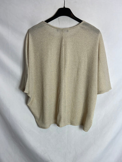 MANGO. Top dorado textura. T S