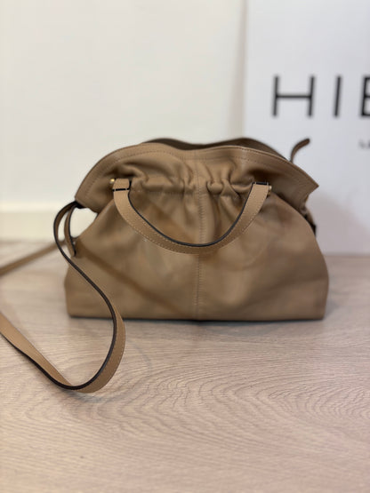 LATOUCHE. Bolso topo piel doble asa