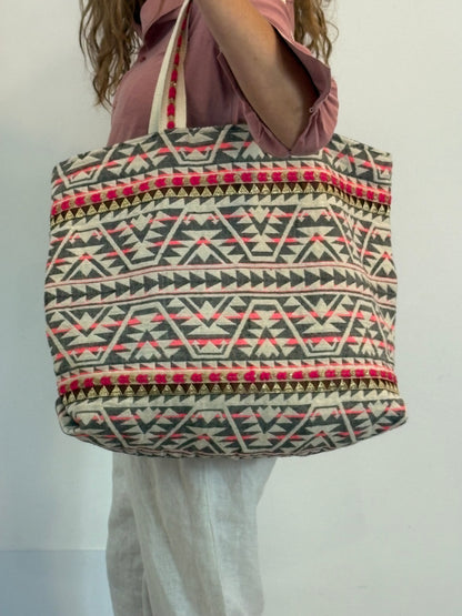SÉZANE. Multicolored raffia bag