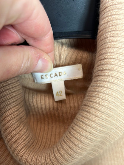 ESCADA. Jersey camel cashmere. T 42