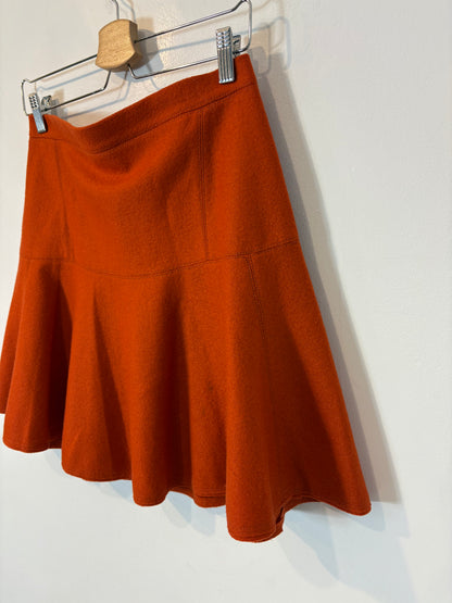 CAROLINA HERRERA. Falda corta lana caldero