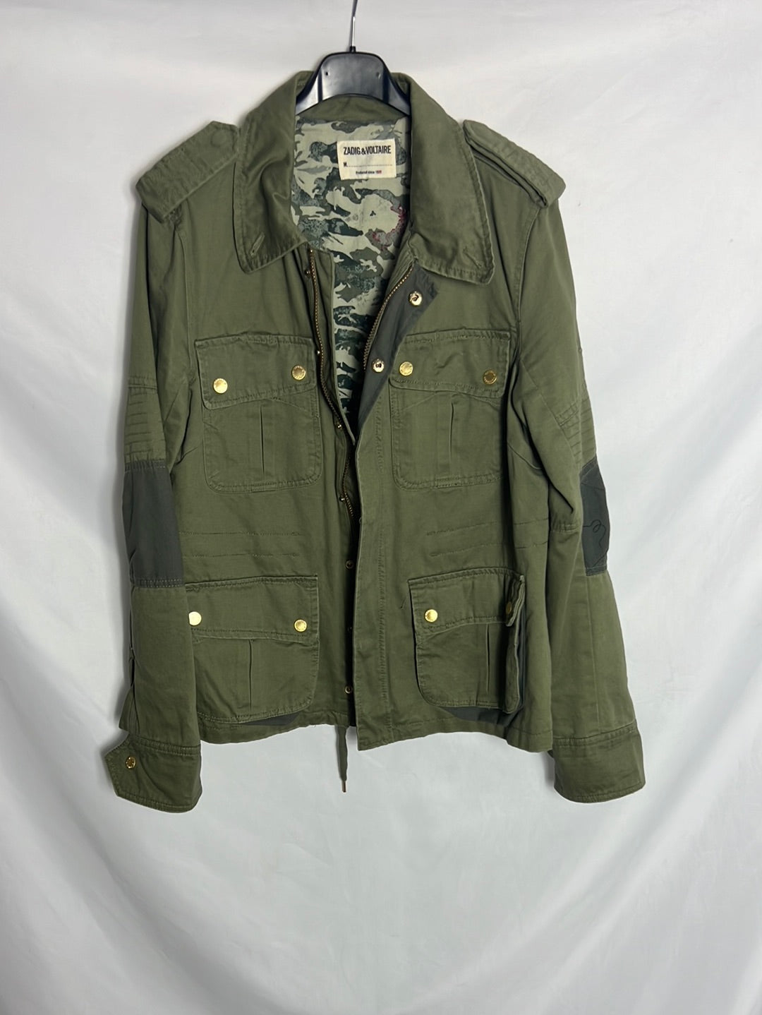ZADIG&amp;VOLTAIRE. Green jacket with pockets. T.L.