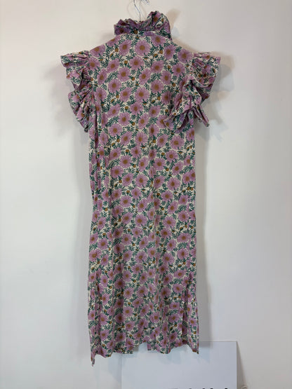 BYAN. Vestido volantes flores T.s