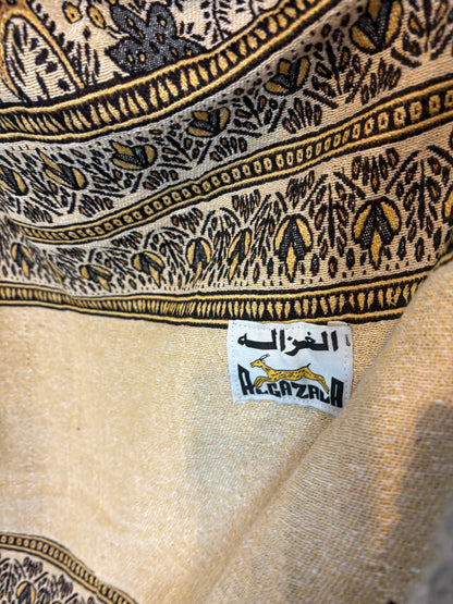 ALGAZALA. Bufanda egipcia bordados