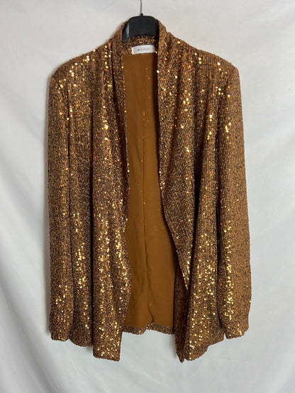 LOVE ROOM. Flowing mini sequin jacket. TM