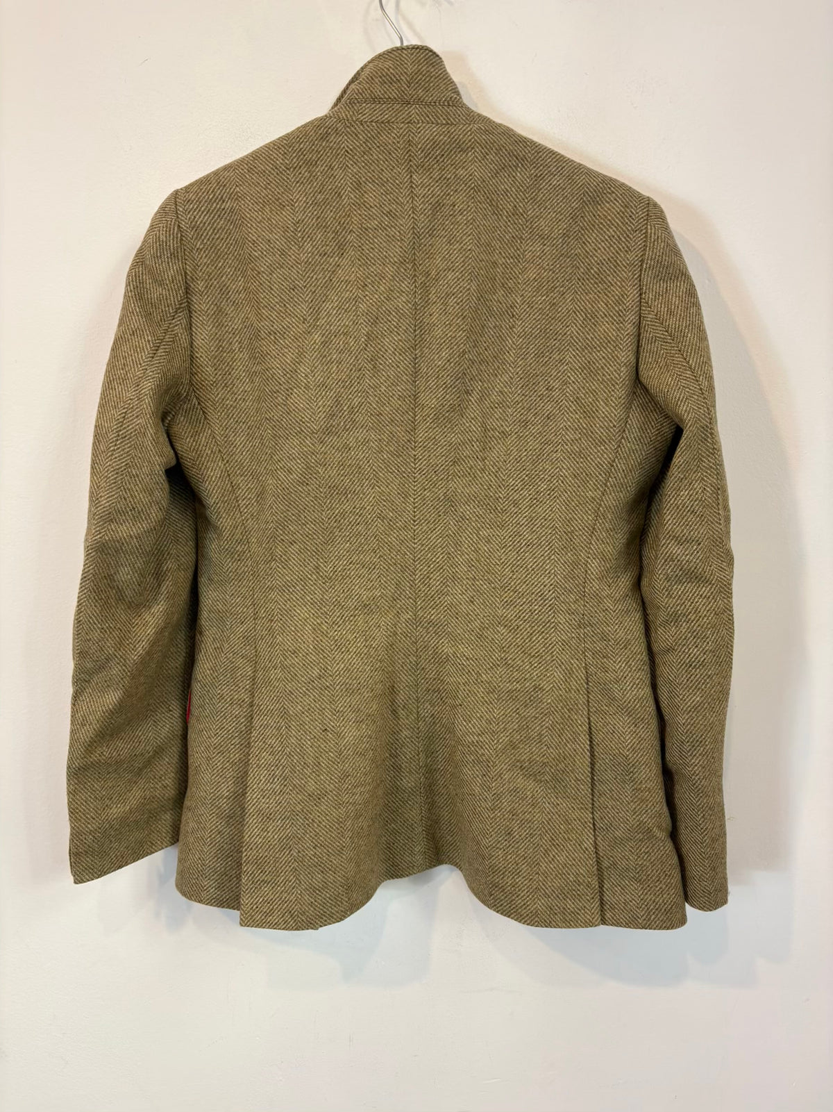 TBA. Blazer lana beige espiga