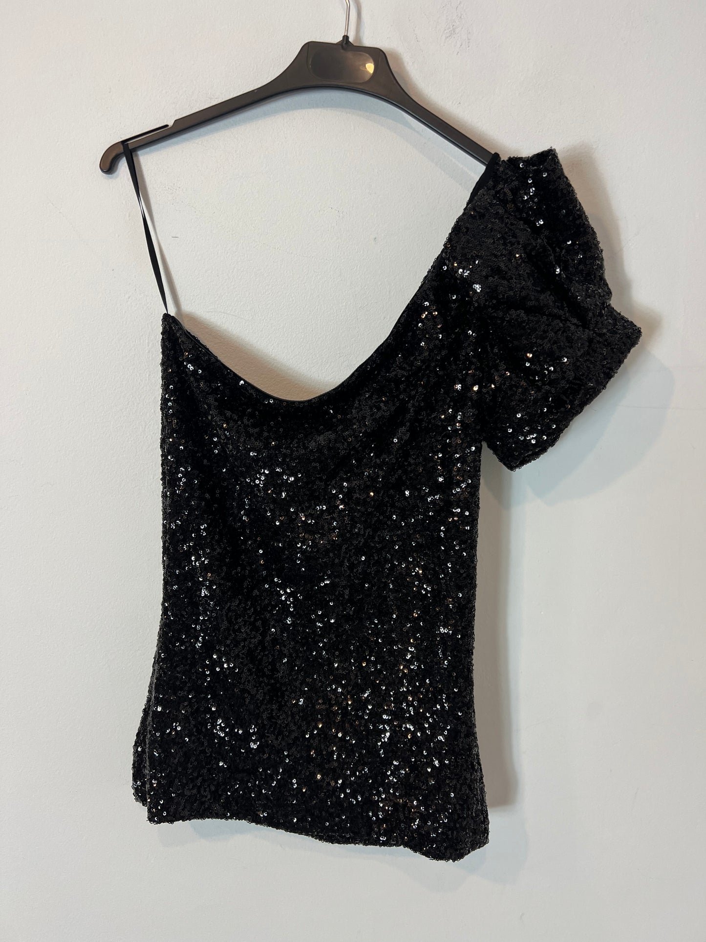 ISABEL MARANT. Top lentejuelas asimétrico. T 40