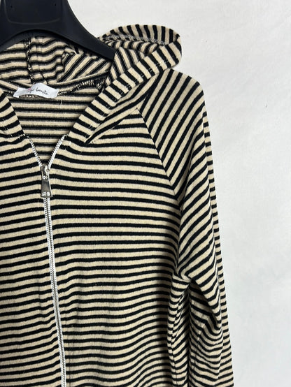 ALGO BONITO. Chaqueta punto rayas. T S/M